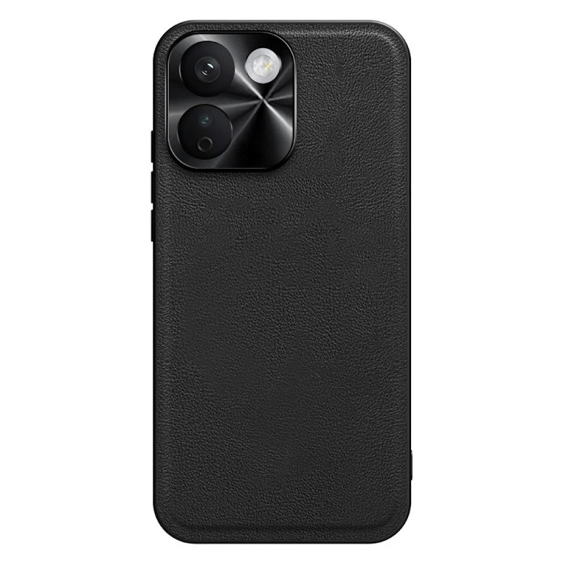 Funda para Xiaomi Redmi Note 17 Pro Max 5G de imitación de cuero con marco metálico para la cámara