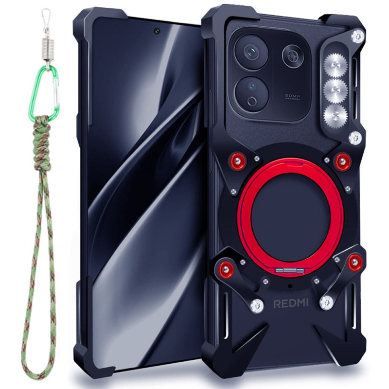 Funda protectora magnética para Xiaomi Redmi Note 17 Pro Max 5G con anillo de sujeción de 360°