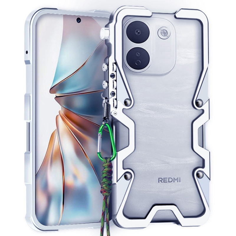 Funda protectora de aluminio para Xiaomi Redmi Note 17 Pro Max 5G con colgante