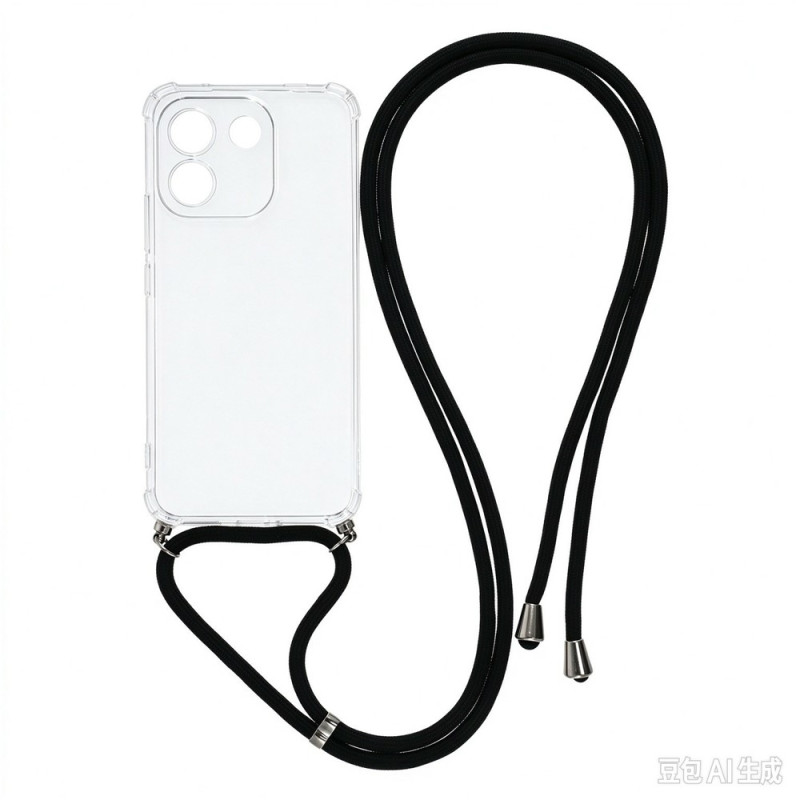 Funda con cordón transparente para Xiaomi Redmi Note 17 Pro Max 5G