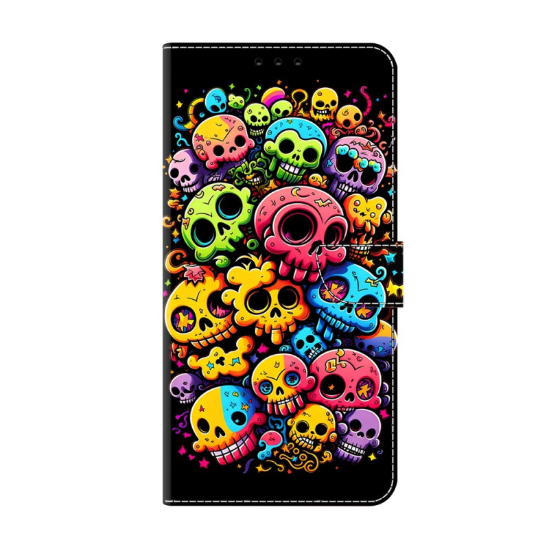 Funda para Xiaomi Redmi Note 17 Pro Max 5G con calaveras de colores