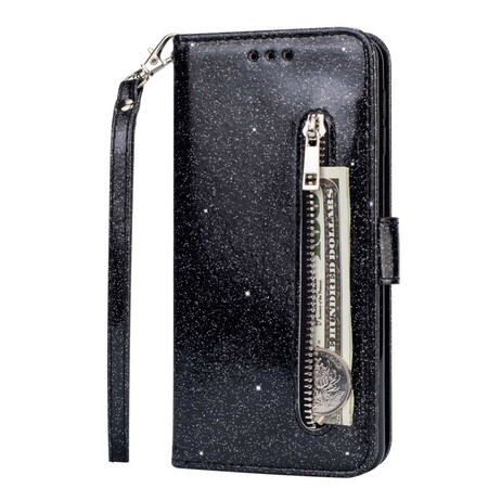 Samsung Galaxy A70 Monedero de purpurina con colgante