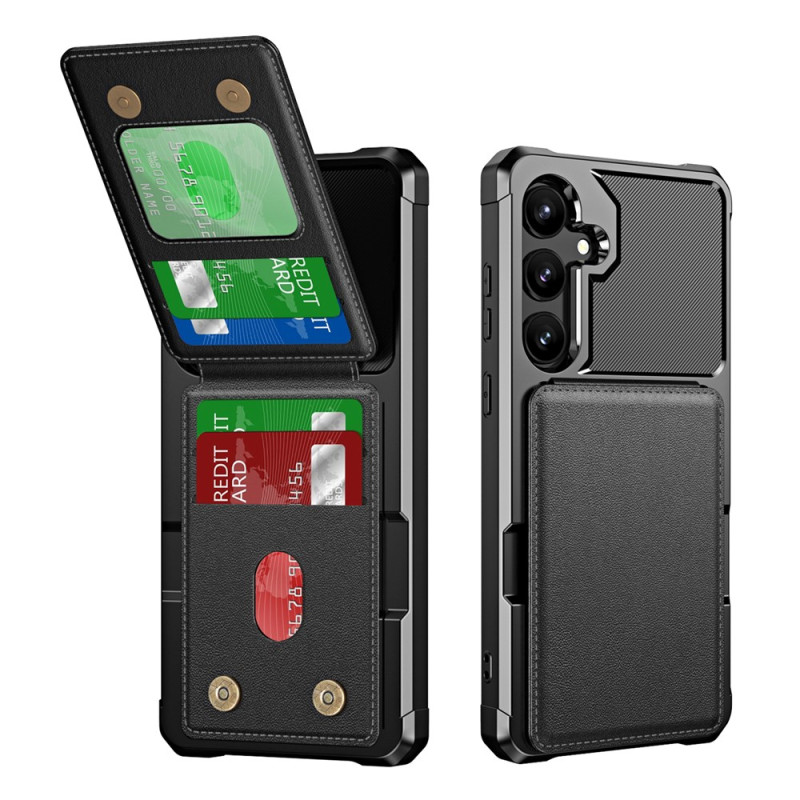 Funda tipo flip con tarjetero para Samsung Galaxy S26 FE (4 tarjetas)