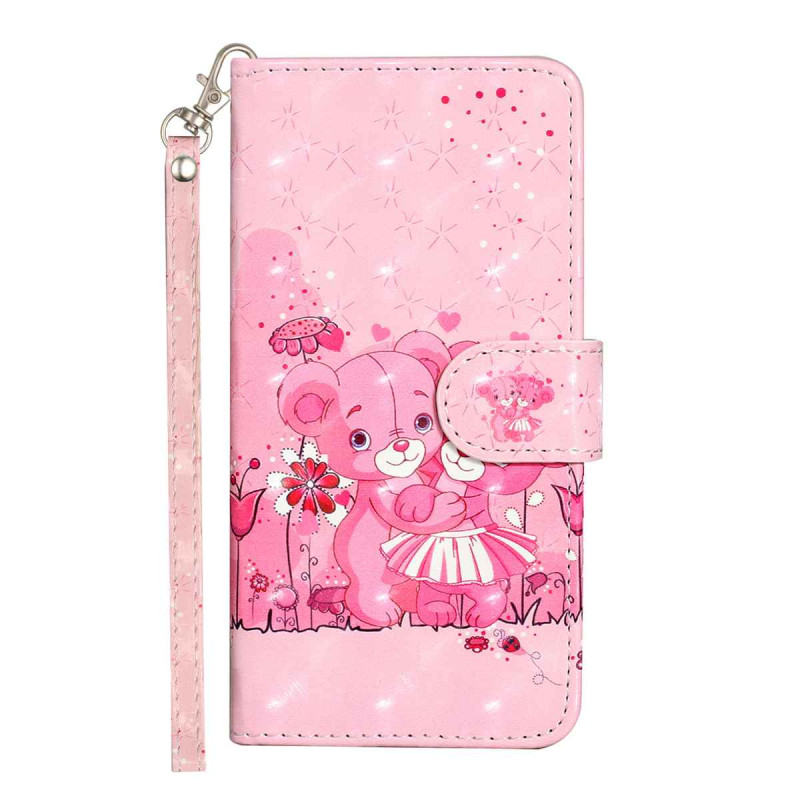 Funda para Samsung Galaxy S26 FE con ositos y cordón