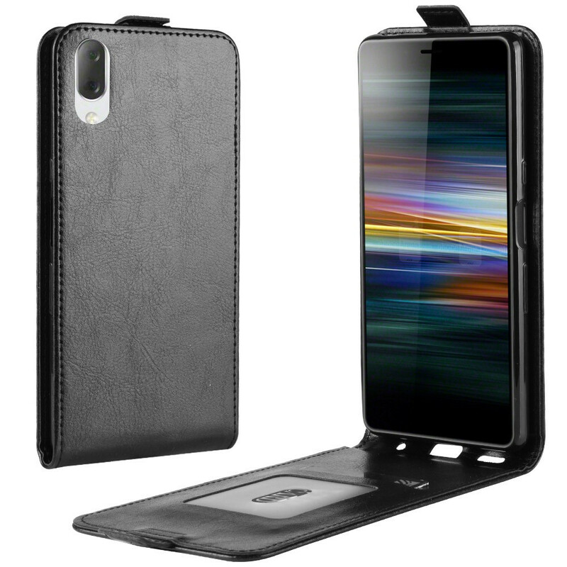 Funda plegable efecto piel para Sony Xperia L3