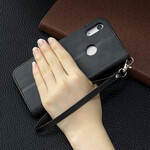 Funda Huawei Y6 2019 solapa oblicua lisa