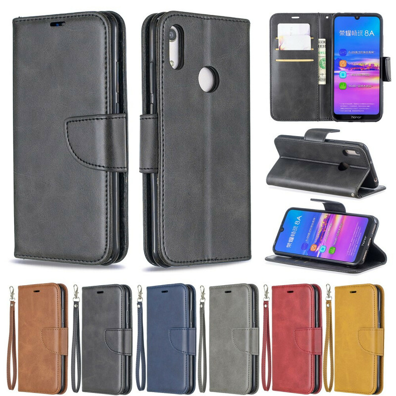 Funda Huawei Y6 2019 solapa oblicua lisa