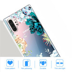 Funda de flor de acuarela transparente para Samsung Galaxy Note 10 Plus