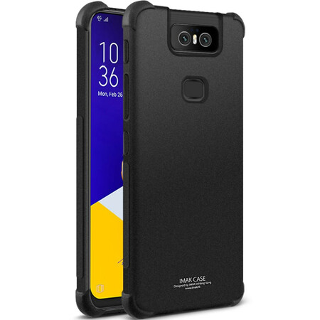 Funda de silicona flexible Asus ZenFone con película para pantalla IMAK