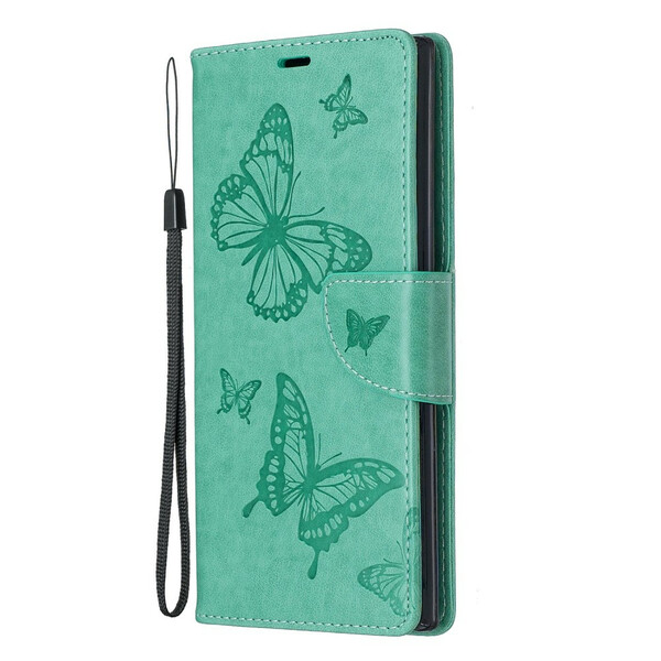 Funda Samsung Galaxy Note 10 Plus con colgante de mariposa