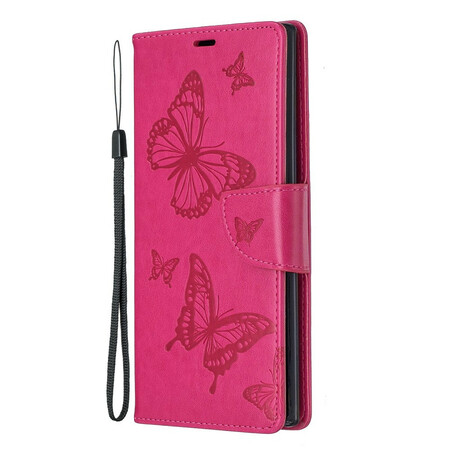 Funda Samsung Galaxy Note 10 Plus con colgante de mariposa