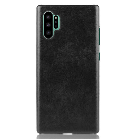 Funda de piel Samsung Galaxy Note 10 Plus Efecto Lichi Clásico