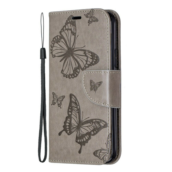 Funda para iPhone 11 Pro Butterfly Printed Lanyard