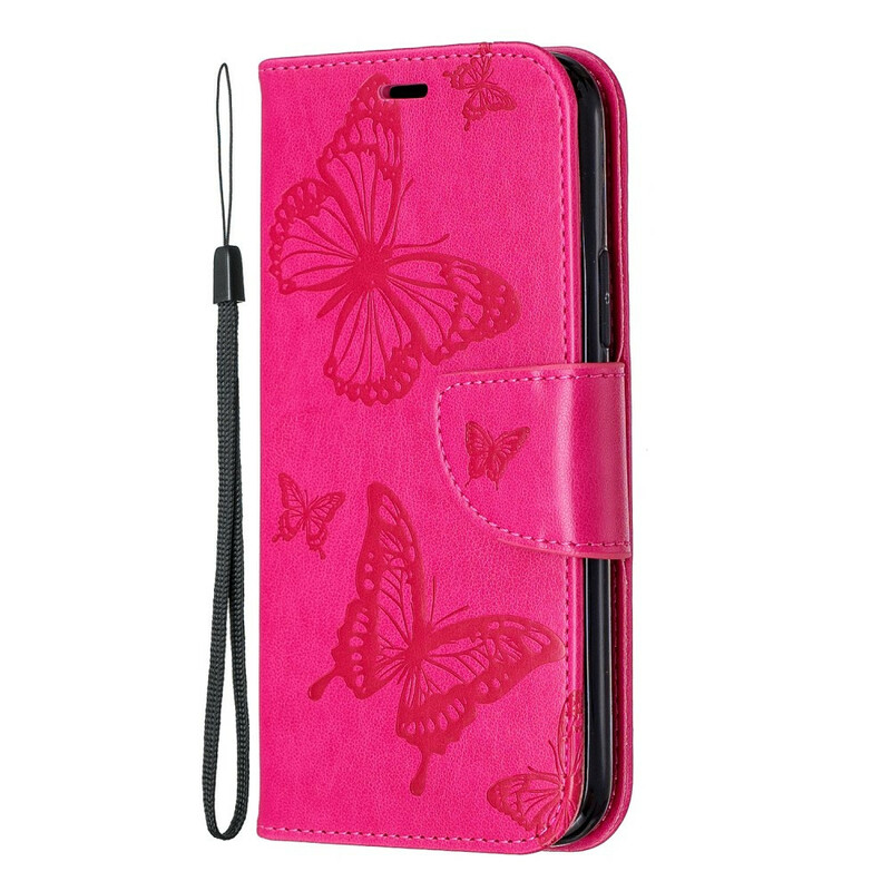 Funda para iPhone 11 Cordón con estampado de mariposa