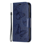 Funda para iPhone 11 Cordón con estampado de mariposa Funda para iPhone 11 Cordón con estampado de mariposa