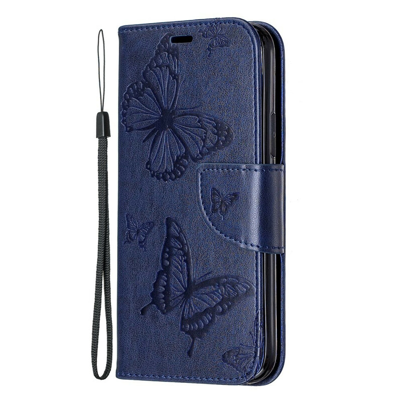 Funda para iPhone 11 Cordón con estampado de mariposa Funda para iPhone 11 Cordón con estampado de mariposa
