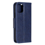 Funda para iPhone 11 Cordón con estampado de mariposa Funda para iPhone 11 Cordón con estampado de mariposa