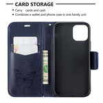 Funda para iPhone 11 Cordón con estampado de mariposa Funda para iPhone 11 Cordón con estampado de mariposa