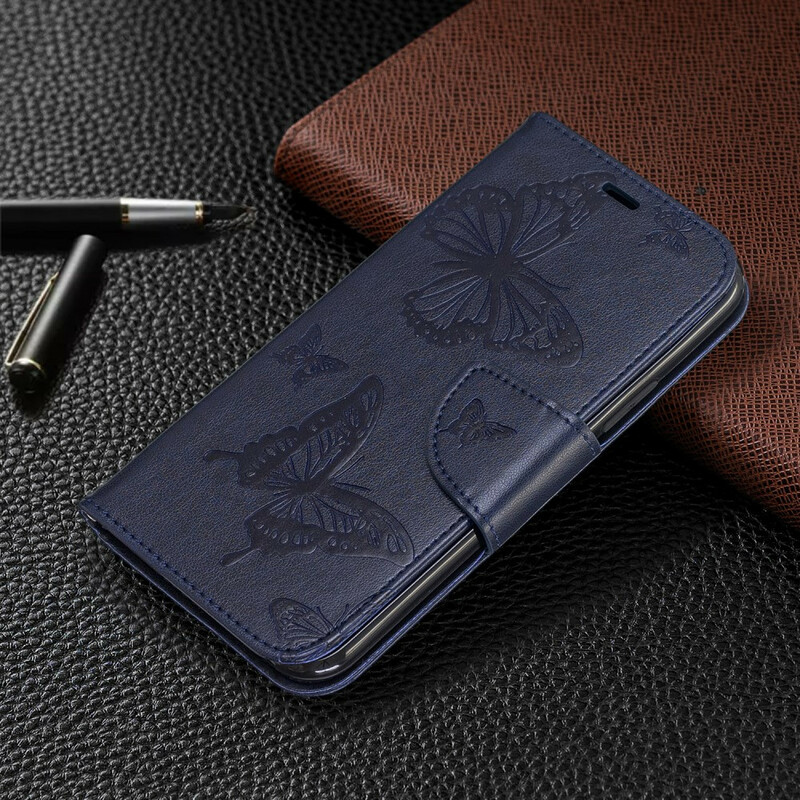Funda para iPhone 11 Cordón con estampado de mariposa Funda para iPhone 11 Cordón con estampado de mariposa