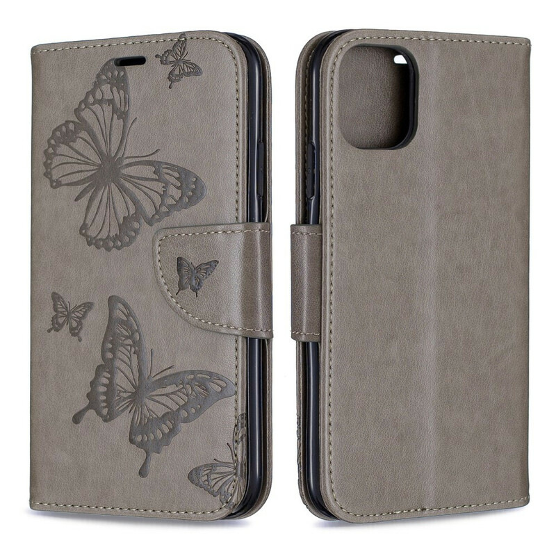 Funda para iPhone 11R Cordón con estampado de mariposa