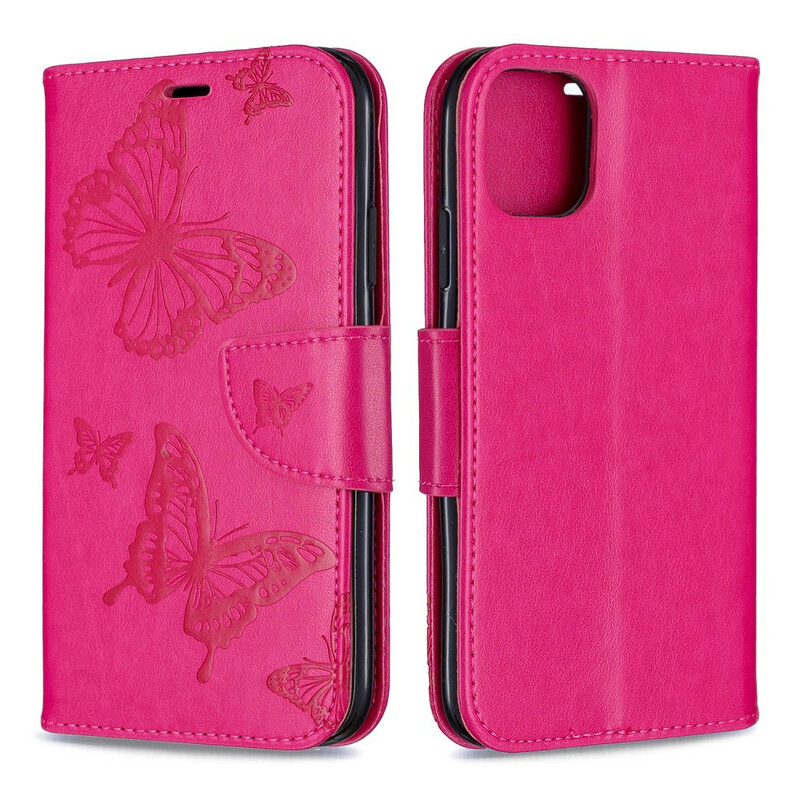 Funda para iPhone 11R Cordón con estampado de mariposa