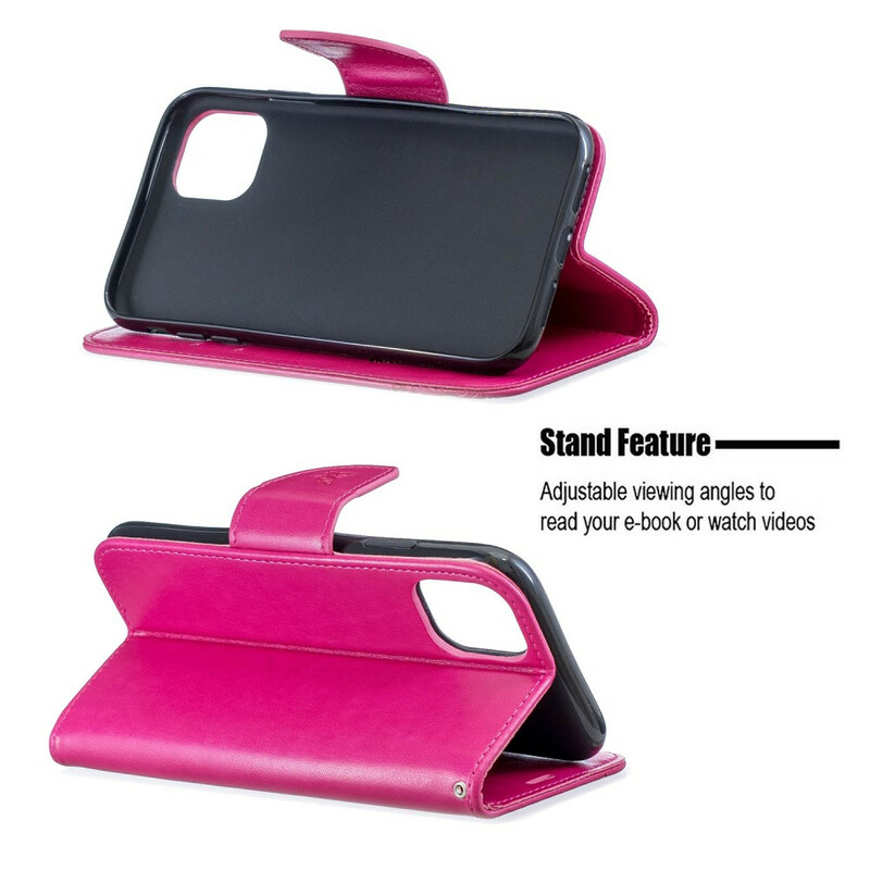 Funda para iPhone 11R Cordón con estampado de mariposa