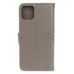 Funda para iPhone 11R Árbol y búhos con colgante