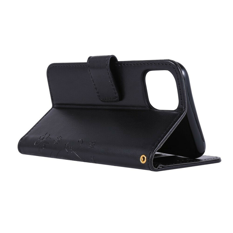 Funda iPhone 11 Max Mariposas en Flores