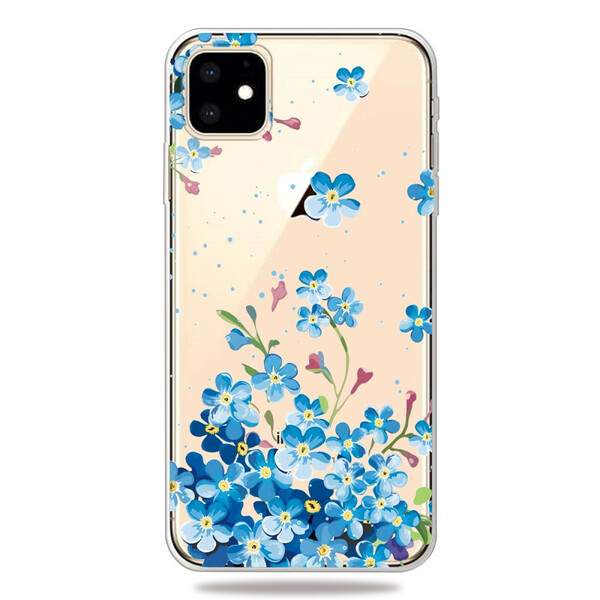 Funda iPhone 11 Ramo de flores azules