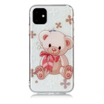 Funda para el iPhone 11 con un bonito oso de peluche