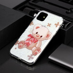 Funda para el iPhone 11 con un bonito oso de peluche