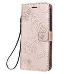 Funda para iPhone 11 con cordón de mariposas gigantes Funda para iPhone 11 con cordón de mariposas gigantes