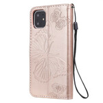 Funda para iPhone 11 con cordón de mariposas gigantes Funda para iPhone 11 con cordón de mariposas gigantes