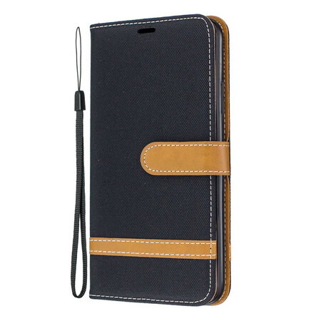 Funda de tela y colgante efecto cuero para el iPhone 11 Pro Max