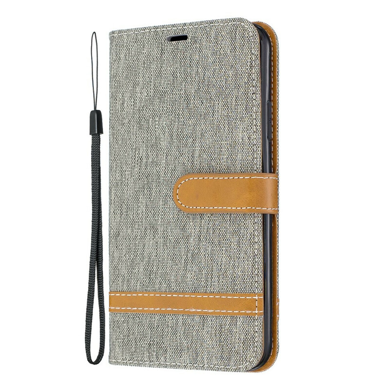 Funda de tela y colgante efecto cuero para el iPhone 11 Pro Max