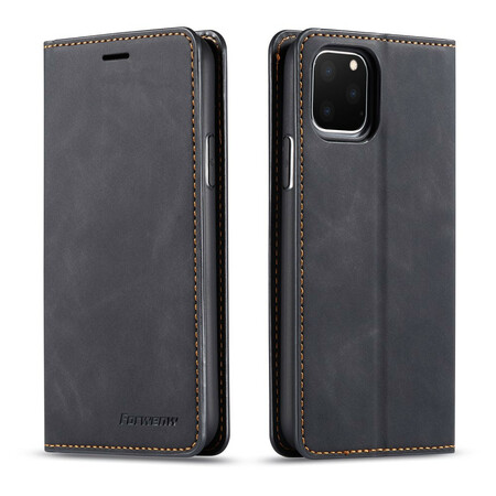 Flip Cover iPhone 11 Pro Max Efecto Cuero FORWENW