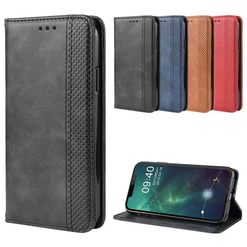 Flip Cover iPhone 11 Vintage Leather Effect Stylish