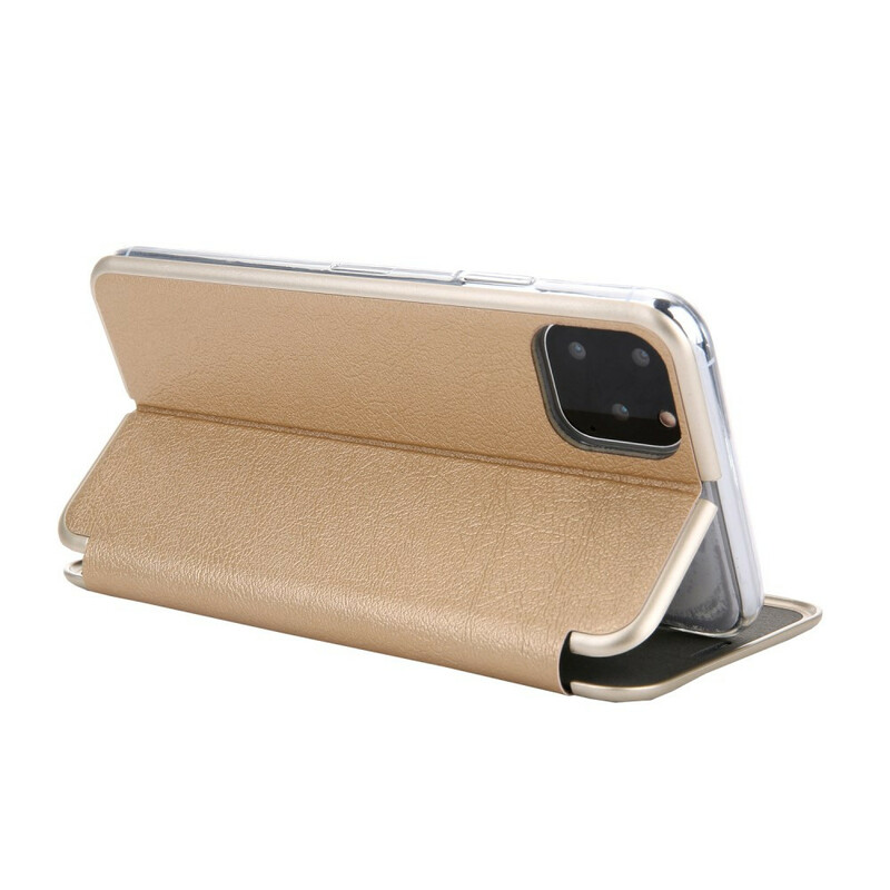 Flip Cover iPhone 11 Pro Leatherette CMAI2 Bordes Metálicos