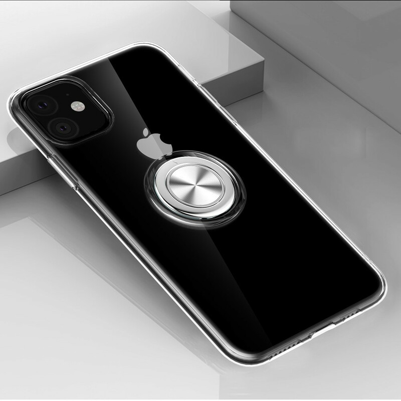 Funda transparente para el iPhone 11 con soporte para el anillo