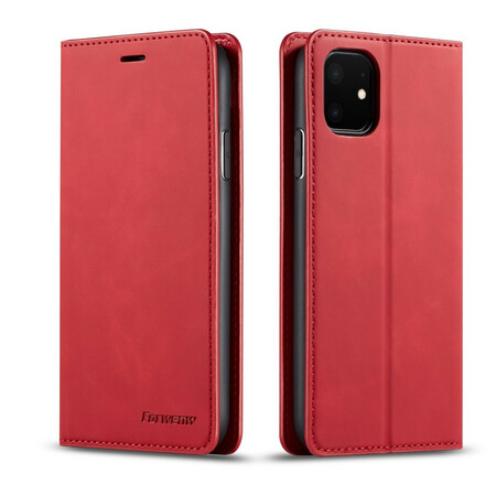 Flip Cover iPhone 11 Efecto Cuero FORWENW