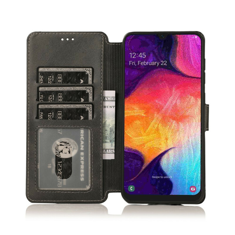 Funda de silicona y polipiel para Samsung Galaxy A30