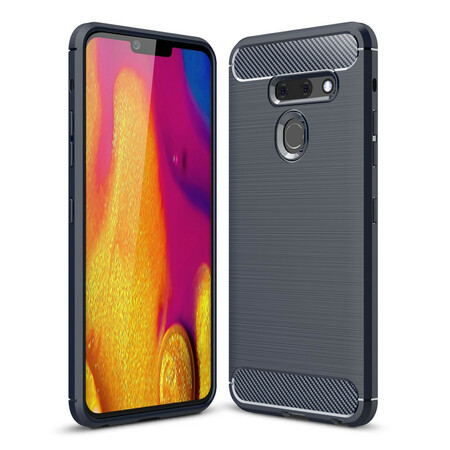 Funda de fibra de carbono cepillada para el LG G8 ThinQ