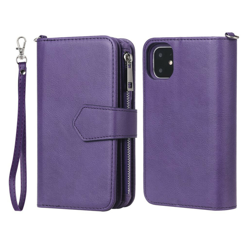 Funda desmontable para iPhone 11 Cartera