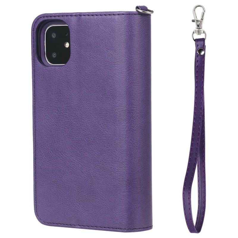 Funda desmontable para iPhone 11 Cartera