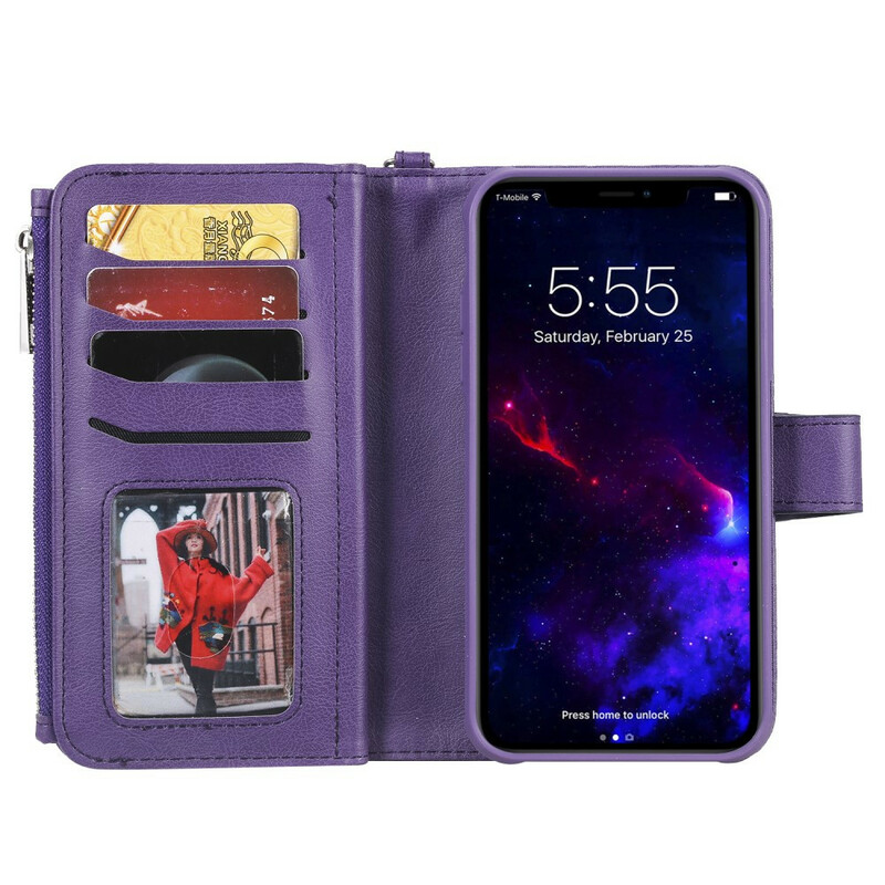 Funda desmontable para iPhone 11 Cartera