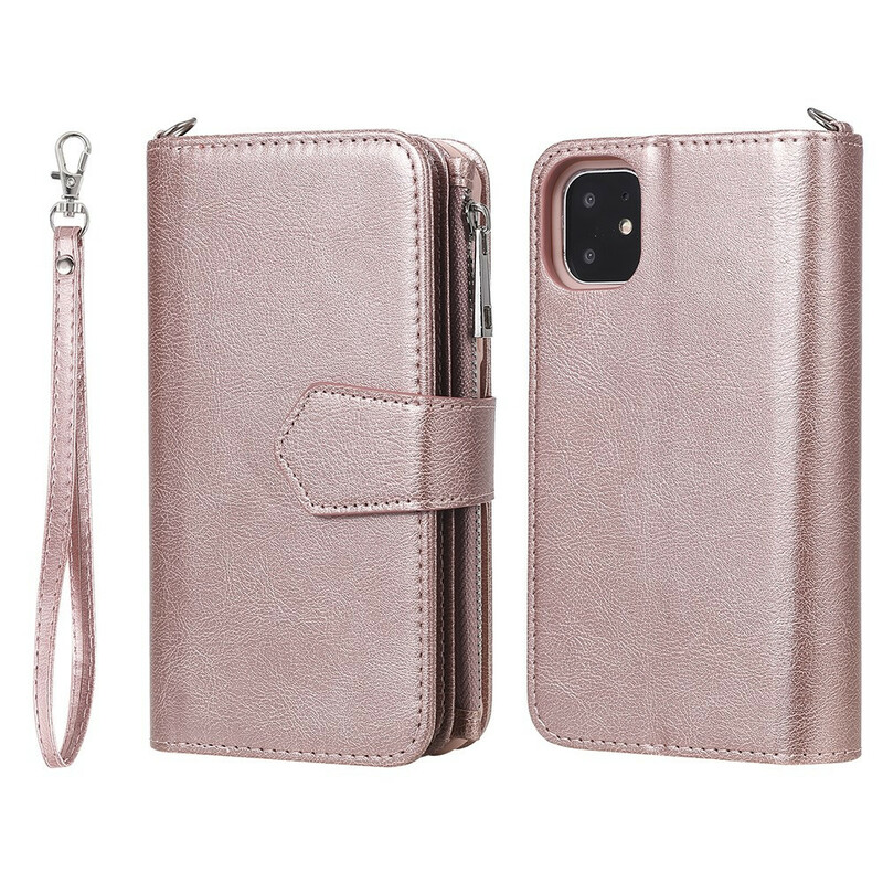 Funda desmontable para iPhone 11 Cartera