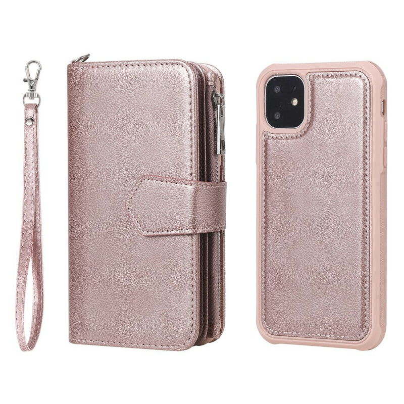 Funda desmontable para iPhone 11 Cartera