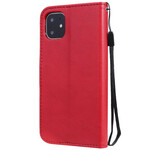 Funda de cuero para el iPhone 11 con colgante