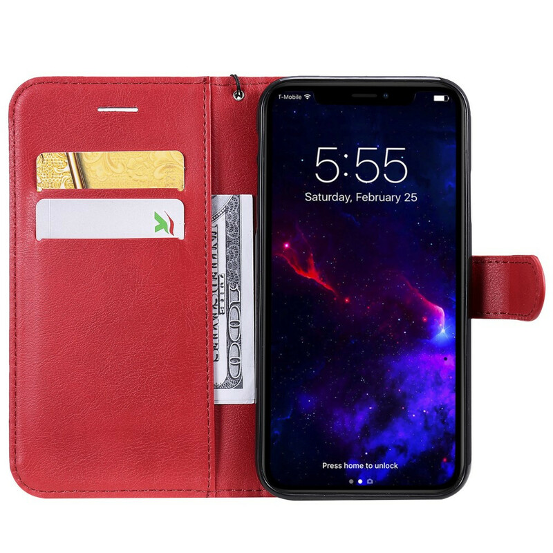 Funda de cuero para el iPhone 11 con colgante