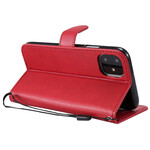 Funda de cuero para el iPhone 11 con colgante